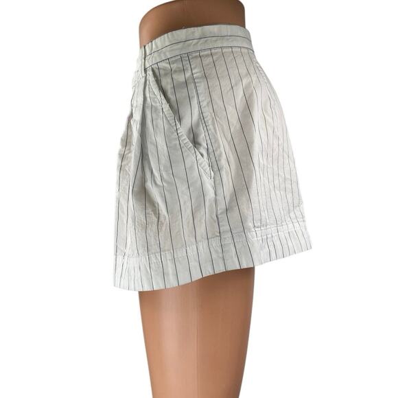 Zara Women's White Black Striped High Waisted A Line Casual Mini Shorts Size XS - Picture 2 of 5